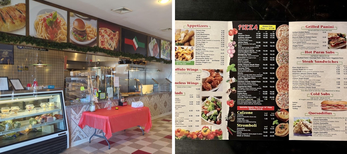 Antonio's Pizza & Restaurant Menu